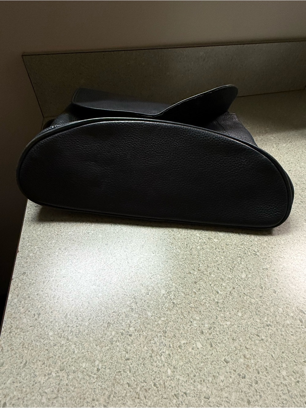 Rolfs Black Pebbled Leather Flap Shoulder Bag - Picture 11 of 11